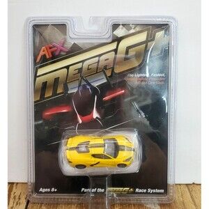 AFX 22013 Mega G+ Slot Car Corvette C8 Racing Yellow Collector Series 1:64 NEW